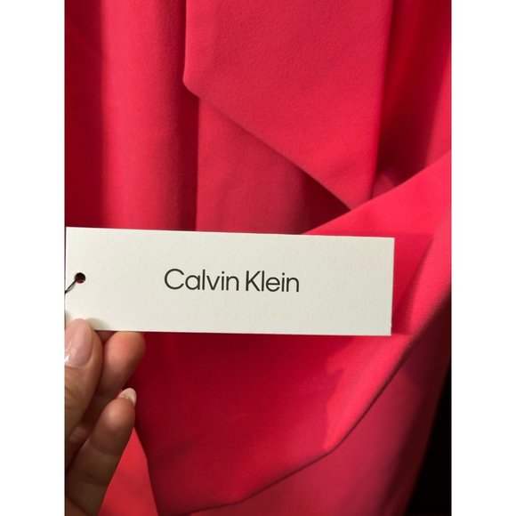 Calvin Klein Long Sleeve Coral Dress, size 6 - Picture 11 of 16